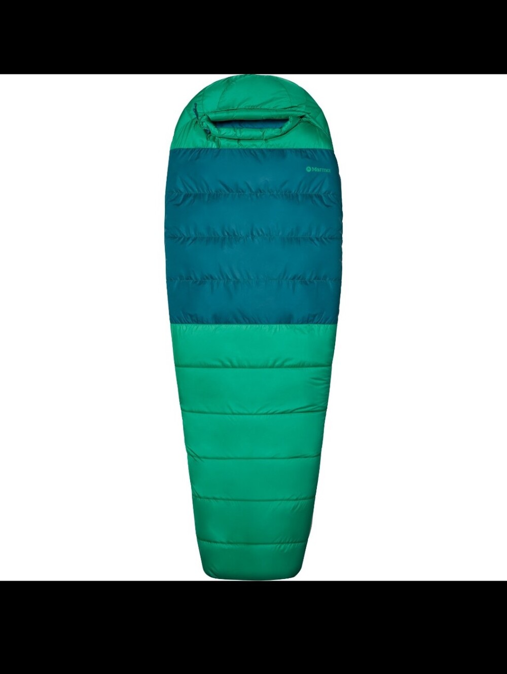 Marmot Teal and Green Mummy Sleeping Bag